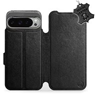 Mobiwear Google Pixel 9 Pro XL fekete bőr flip tok - L BLS - Mobiltelefon tok