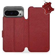 Mobiwear Leather flip book for Google Pixel 9 Pro XL - Dark Red - L DRS - Phone Case