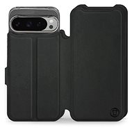 Mobiwear Soft Touch flip book for Google Pixel 9 Pro XL - Black - Phone Case