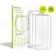 Mobile Origin EasyGlass Protective Glass with Applicator iPhone 16 Pro/17/17 Pro, 2 pcs - Glass Screen Protector