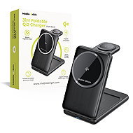 Mobile Origin 3in1 Foldable Qi2 Charger PW8 Black - Wireless Charger