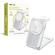 Mobile Origin 3in1 Foldable Qi2 Charger PW8 Silver - Kabelloses Ladegerät