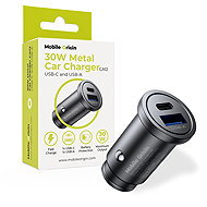 Mobile Origin Metal Car Charger 30W, CA12 USB-C USB-A - Car Charger