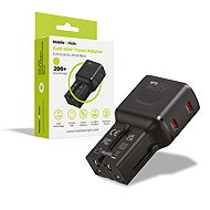 Mobile Origin GaN 45W Travel Adapter, EU/US/UK/AU PW26 Black - Travel Adapter
