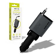 Mobile Origin 3in1 50W Car Charger CA27 USB-C + USB-A USB-C Cable - Car Charger