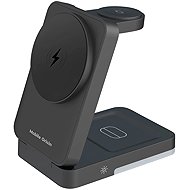 Mobile Origin 3in1 Foldable Charging Stand With Light PW28 Black - Wireless Charger