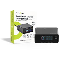 Mobile Origin 240W GaN Display Charger Hub PW39 - 4× USB-C + 2× USB-A - Wall Charger