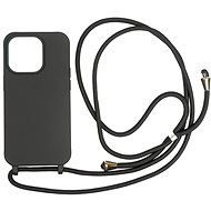 Mobile Origin Lanyard Case Black iPhone 14 Pro tok - Telefon tok