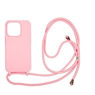 Mobile Origin Lanyard Case Pink iPhone 15 Pro tok - Telefon tok