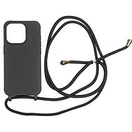 Mobile Origin Lanyard Case Black iPhone 15 Pro tok - Telefon tok