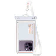 Mobile Origin Waterproof Floating Case 6.5" White/Orange - Waterproof Case