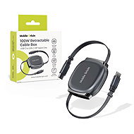 Mobile Origin 100W Retractable Cable Box USB-C to USB-C CB7 Space Grey - Data Cable