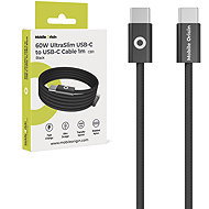 Mobile Origin 60W UltraSlim USB-C to USB-C Cable 1 m CB11 Black - Datenkabel
