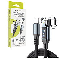 Mobile Origin 240W Display 540° Rotating USB-C to USB-C Cable 1.8 m CB16 - Data Cable
