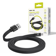 Mobile Origin Magnetic Flat Patented Original Cable USB-A to USB-C 1m, Black - Data Cable