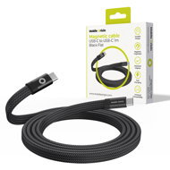 Mobile Origin Magnetic Flat Patented Original Cable USB-C to USB-C 1m, Black - Data Cable