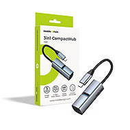 Mobile Origin 3in1 CompactHub HB1 - USB-A, USB-C, HDMI, USB-C Cable - USB Hub