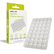 Mobile Origin Sticker Phone Mount O1 Clear White - Phone holder
