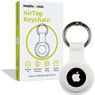 Mobile Origin Airtag KeyChain, white - AirTag Key Ring