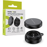Mobile Origin AirTag Battery Extender A8 black with battery CR2477 - AirTag Case