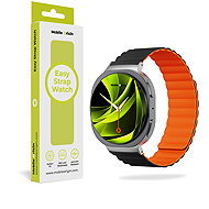 Mobile Origin Easy Strap Magnetic Galaxy Watch 8 Black Orange - Watch Strap