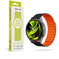 Mobile Origin Easy Strap Magnetic 22mm Quick Release Black Orange - Watch Strap