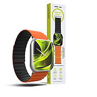 Mobile Origin Magnetic Band II Apple Watch 49mm/46mm/45mm/44mm Orange/Black - Watch Strap
