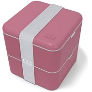 MonBento Snack box Square, pink - Lunch Box