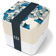 MonBento Snack Box Square Onyx Blue Wax - Lunch Box