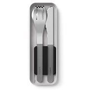 MonBento Pocket new generation cutlery set, black - Cutlery Set