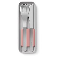 MonBento Pocket new generation cutlery set, pink - Cutlery Set