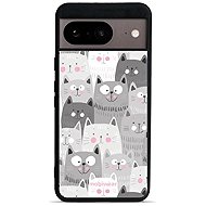 Mobiwear Glossy Glossy for Google Pixel 8 - Cats - Protective Case