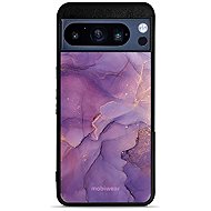 Mobiwear Glossy Glossy for Google Pixel 8 Pro - Purple Marble - Protective Case