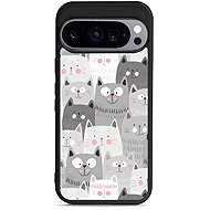 Mobiwear Glossy Glossy for Google Pixel 9 Pro - Cats - Protective Case