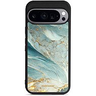 Mobiwear Glossy Glossy for Google Pixel 9 - Greenish Marble - Protective Case
