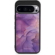 Mobiwear Glossy Glossy for Google Pixel 9 - Purple Marble - Protective Case