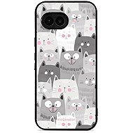 Mobiwear Glossy Glossy for Google Pixel 9A - Cats - Protective Case