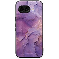 Mobiwear Glossy Glossy for Google Pixel 9A - Purple Marble - Protective Case