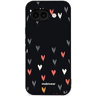 Mobiwear Glossy Glossy for Google Pixel 9A - Hearts - Protective Case