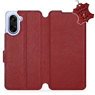 Mobiwear Leather flip book for OnePlus Nord CE5 - Dark red - Phone Case