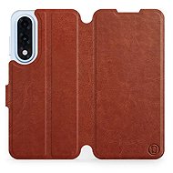 Mobiwear flip book for OnePlus Nord 5 - Brown - Phone Case
