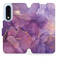Mobiwear flip book for OnePlus Nord 5 - Purple Marble - Phone Case