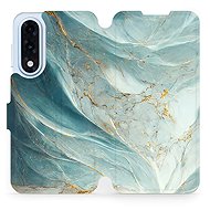 Mobiwear flip book for OnePlus Nord 5 - Greenish Marble - Phone Case