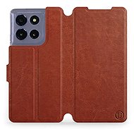 Mobiwear flip book for Motorola Moto G86 5G - Brown - Phone Case