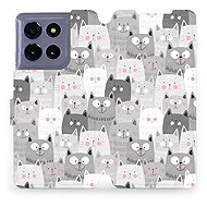 Mobiwear Flip Motorola Moto G86 5G cicák tok - Mobiltelefon tok