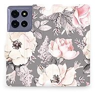 Mobiwear flip book for Motorola Moto G86 5G - Flowers - Phone Case