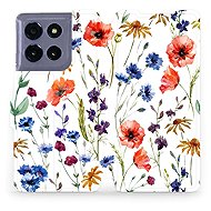 Mobiwear flip book for Motorola Moto G86 5G - Flower - Phone Case