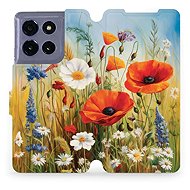Mobiwear flip book for Motorola Moto G86 5G - Summer Meadow - Phone Case