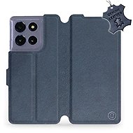 Mobiwear Leather flip book for Motorola Moto G86 5G - Blue - Phone Case