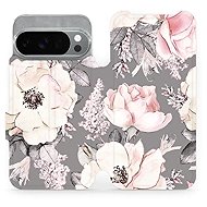 Mobiwear flip book for Google Pixel 10 Pro - Flowers - Phone Case